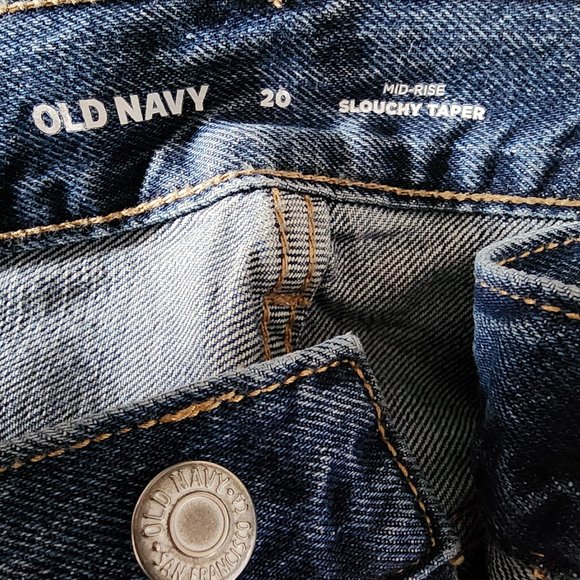 NWT OLD NAVY Mid Rise Slouchy Taper Size 20 NWT - Picture 6 of 8